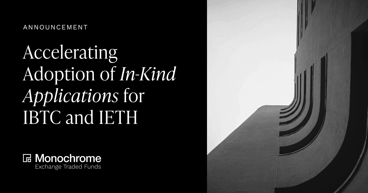 Announcement: Accelerating Adoption of In-Kind Applications for IBTC and IETH