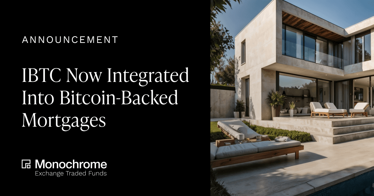 IBTC Integrated into Bitcoin-Backed Mortgages for Qualifying High-Net-Worth Investors