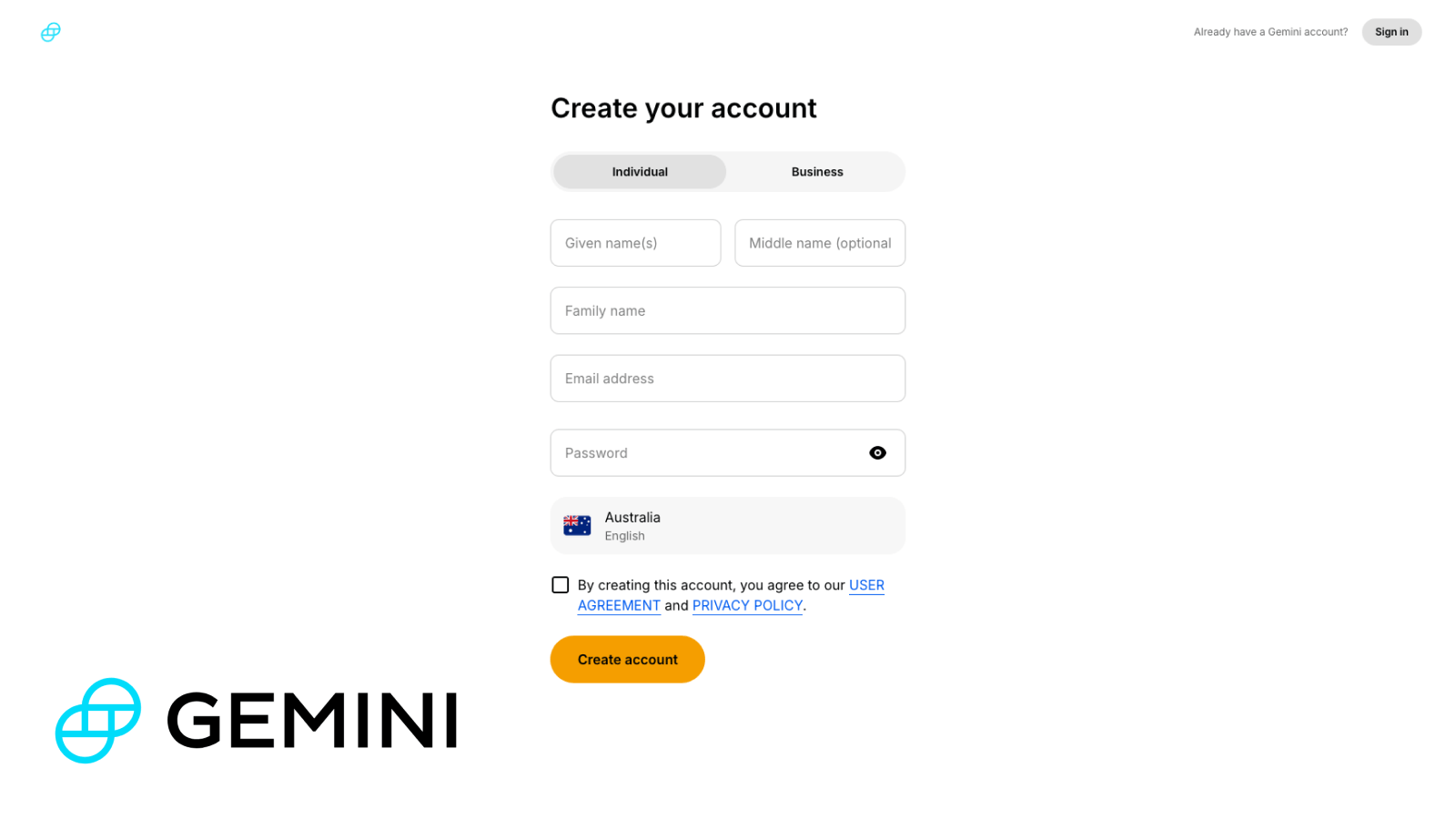 In-kind Redemption Guide - Create Gemini Account.png