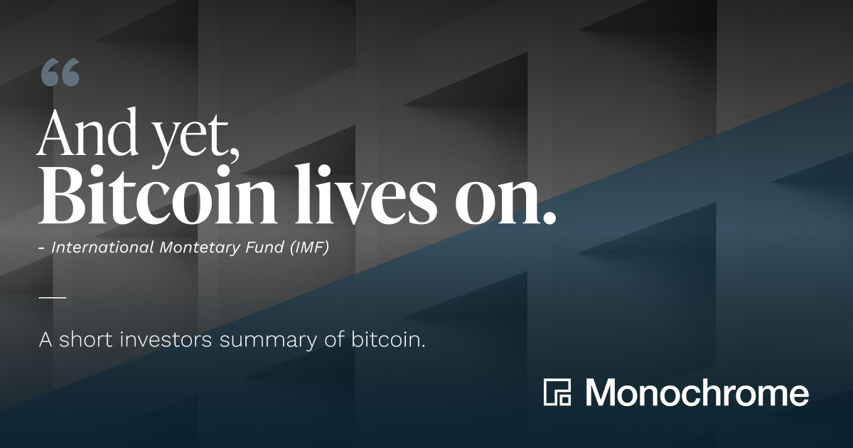 “And Yet, Bitcoin Lives On” - A Short Investors Summary of Bitcoin