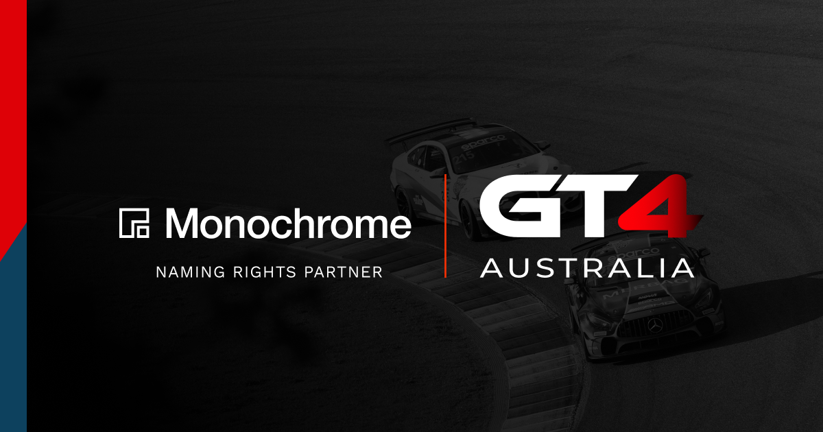 Monochrome Backs the 2023 Monochrome GT4 Australia Championship