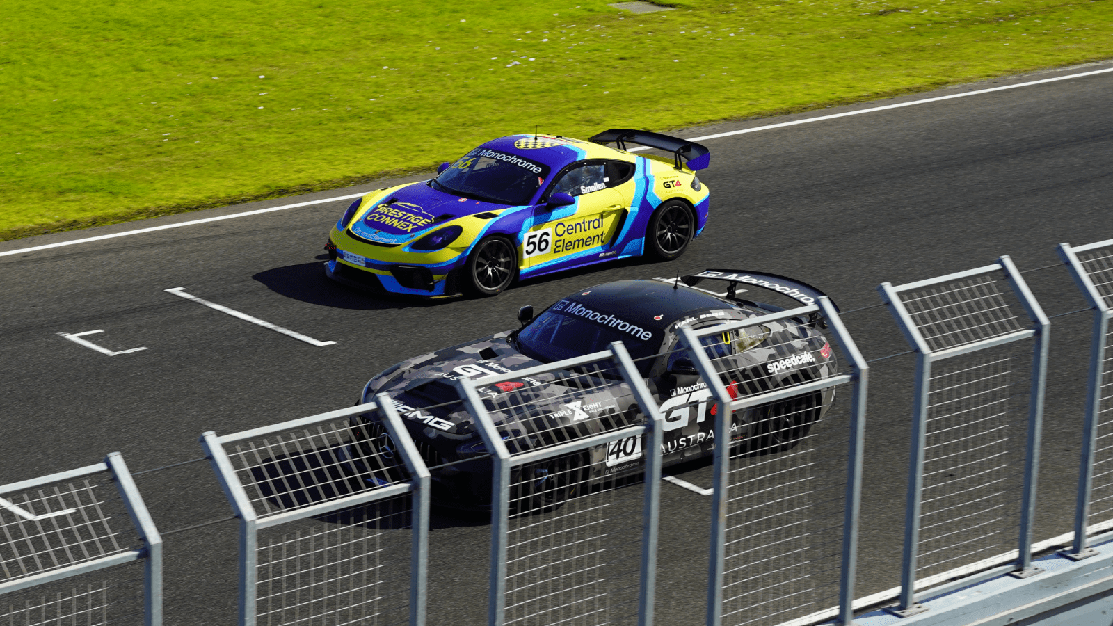 Monochrome GT4 Australia_Car number 56 and 40_Shane Smollen and Karl Begg_Round 1 Phillip Island.png